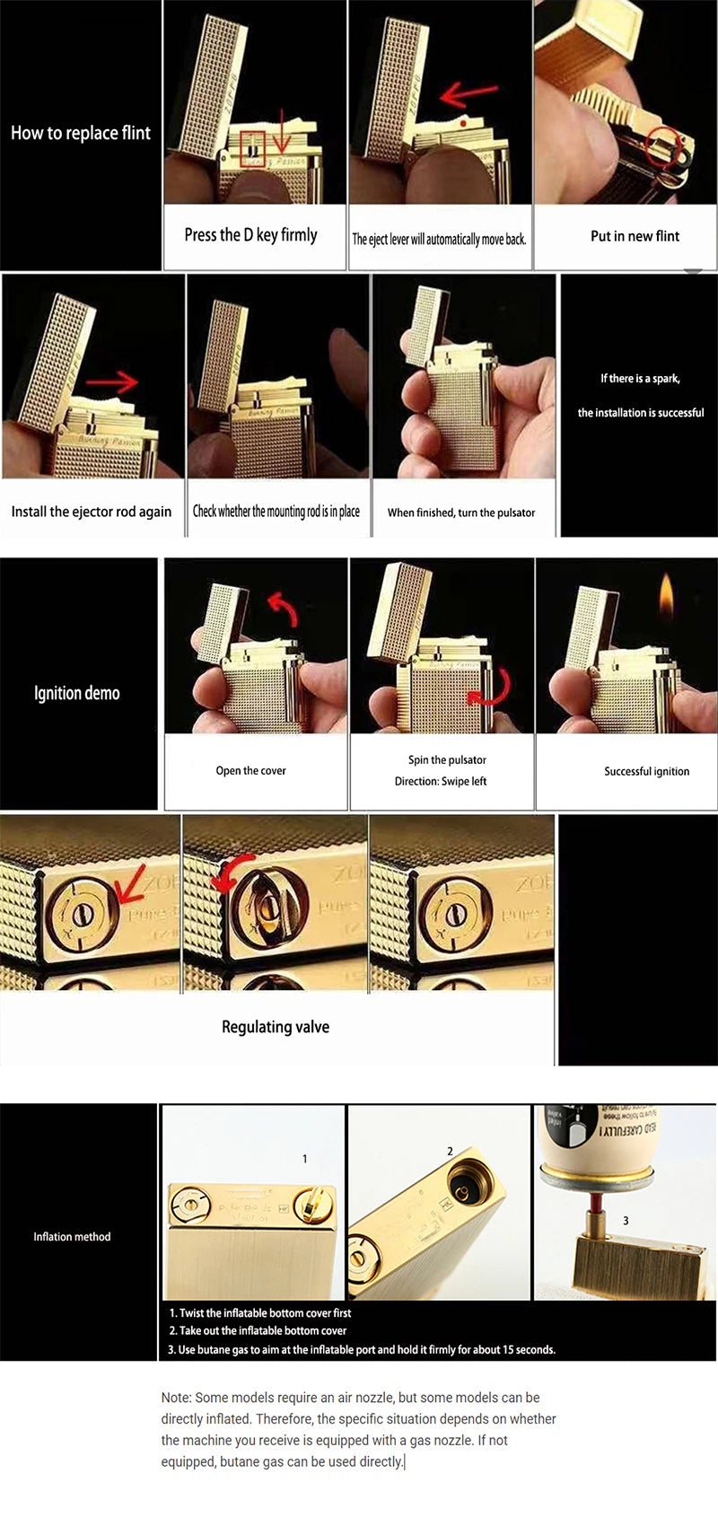 Retro Lighter Bright Sound Brass