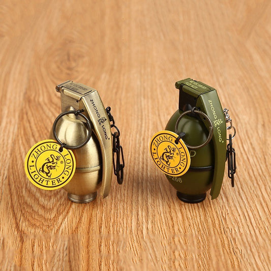 Machine Paint Grenade Windproof Gas Lighter